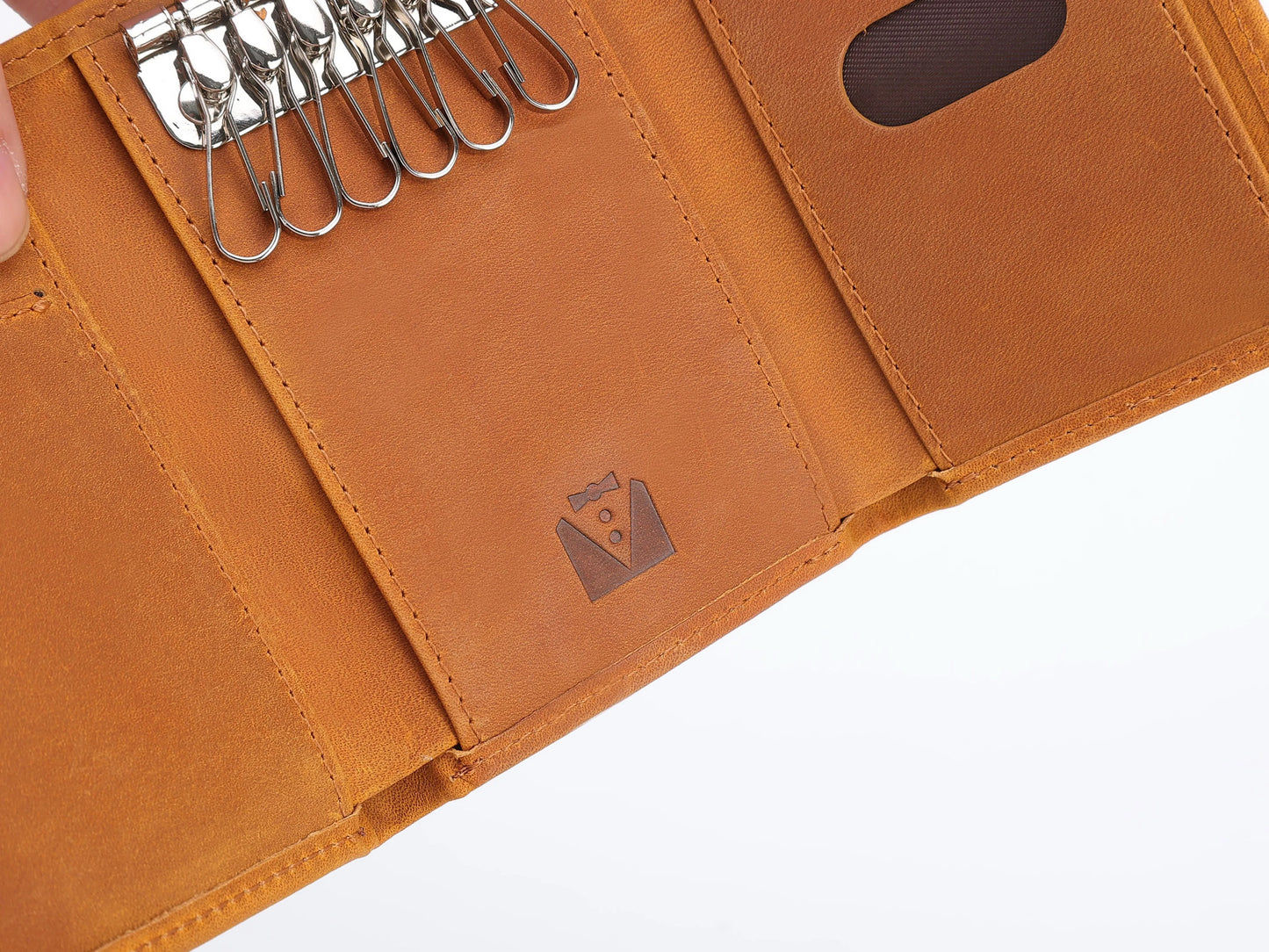 Pockerbutler - Wallet mit Schlüsselhalter (braun)