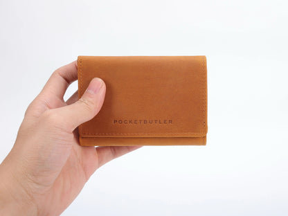 Pockerbutler - Wallet mit Schlüsselhalter (braun)